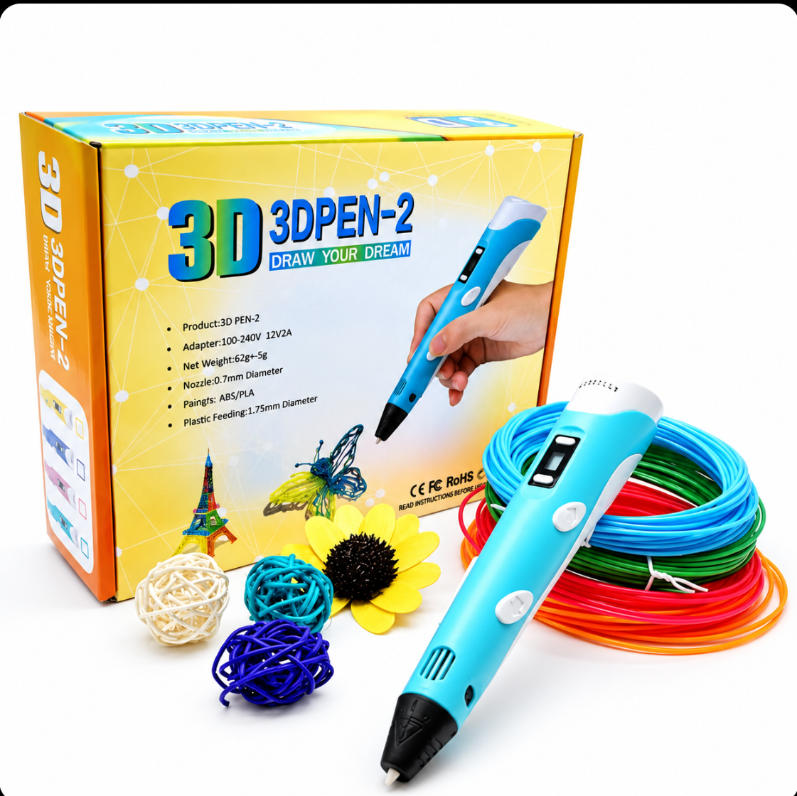قلم طراحی سه بعدی 3D PEN-2 اورجینال