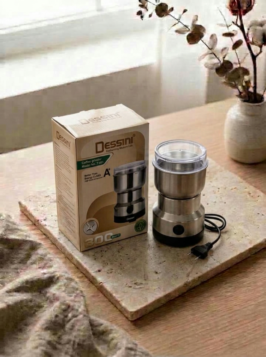 مینی آسیاب دسینی مدل T-001 ، آسیاب قهوه 300 وات استیل